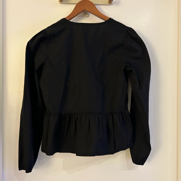 Joe Fresh Black Peplum Top - Blouse – Size S (New with Tags!) - Picture 8 of 10
